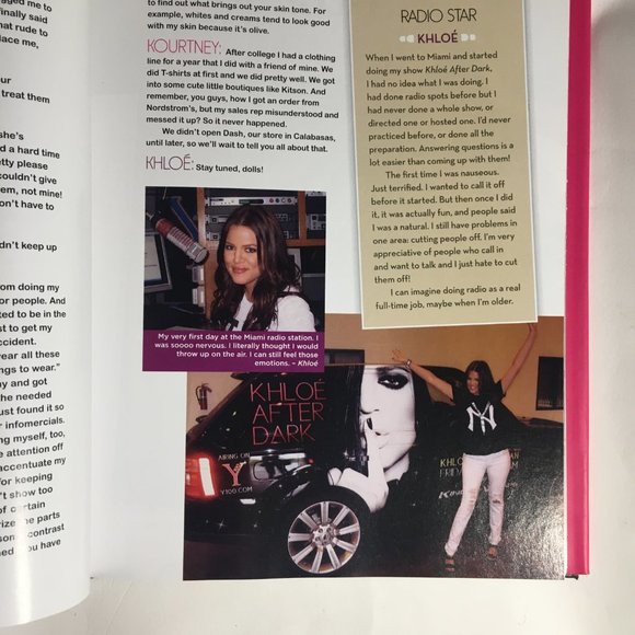 Kardashian Konfidential by Kourtney Khloe Kim Kardashian HC Book w/ DJ 2010 - Picture 9 of 14